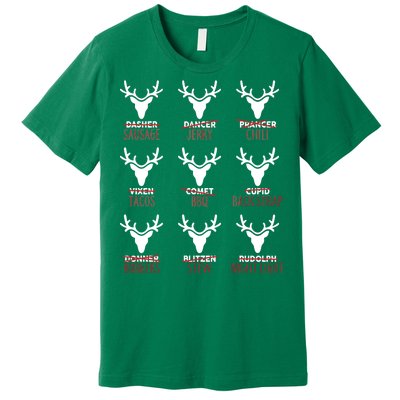 Funny Christmas Reindeer Names Premium T-Shirt