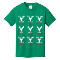 Funny Christmas Reindeer Names Kids T-Shirt