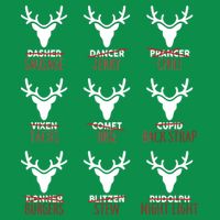 Funny Christmas Reindeer Names Kids T-Shirt