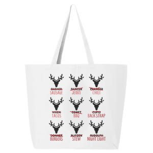 Funny Christmas Reindeer Names 25L Jumbo Tote