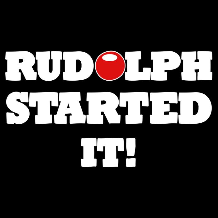 Funny Christmas Rudolph Started It Visor