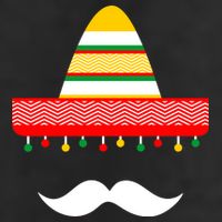 Funny Cinco De Mayo Mexican Hat Sombrero Mustache 7 Panel Mesh Trucker Snapback Hat