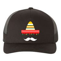 Funny Cinco De Mayo Mexican Hat Sombrero Mustache Yupoong Adult 5-Panel Trucker Hat