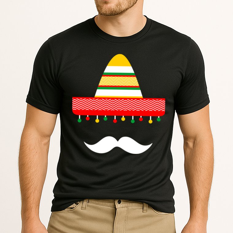Funny Cinco De Mayo Mexican Hat Sombrero Mustache Cooling Performance Crew T-Shirt