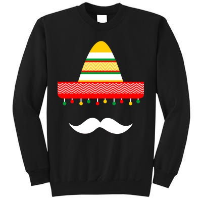 Funny Cinco De Mayo Mexican Hat Sombrero Mustache Sweatshirt