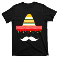 Funny Cinco De Mayo Mexican Hat Sombrero Mustache T-Shirt