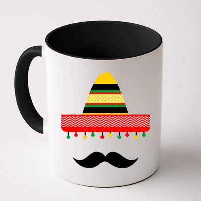 Funny Cinco De Mayo Mexican Hat Sombrero Mustache Mug