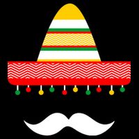 Funny Cinco De Mayo Mexican Hat Sombrero Mustache Poster