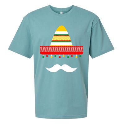 Funny Cinco De Mayo Mexican Hat Sombrero Mustache Sueded Cloud Jersey T-Shirt