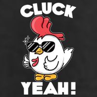 Funny Cluck Yeah! Cool Chicken Garment-Dyed Fleece Hoodie
