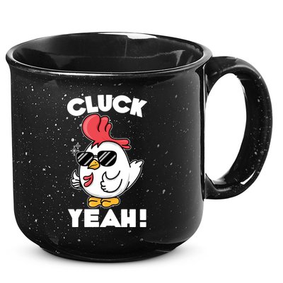 Funny Cluck Yeah! Cool Chicken 15oz Campfire Ceramic Mug