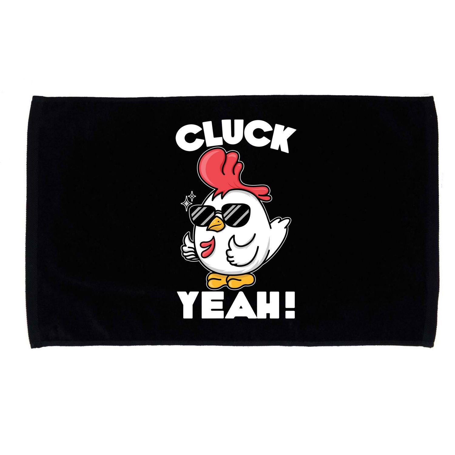 Funny Cluck Yeah! Cool Chicken Microfiber Hand Towel
