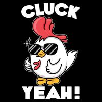 Funny Cluck Yeah! Cool Chicken Full Zip Hoodie