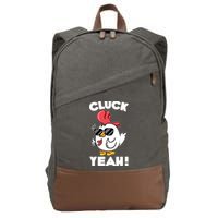 Funny Cluck Yeah! Cool Chicken Cotton Canvas Backpack