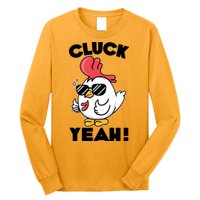 Funny Cluck Yeah! Cool Chicken Long Sleeve Shirt