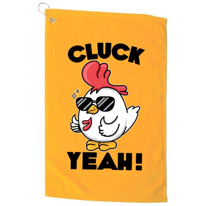 Funny Cluck Yeah! Cool Chicken Golf Towel