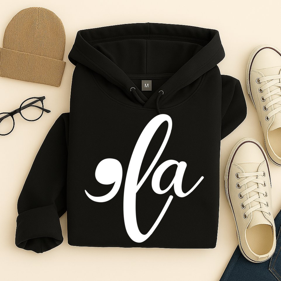 Funny Comma La Kamala Harris Hoodie