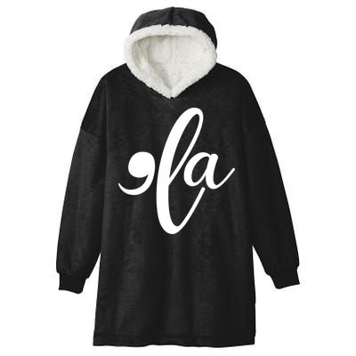 Funny Comma La Kamala Harris Hooded Wearable Blanket