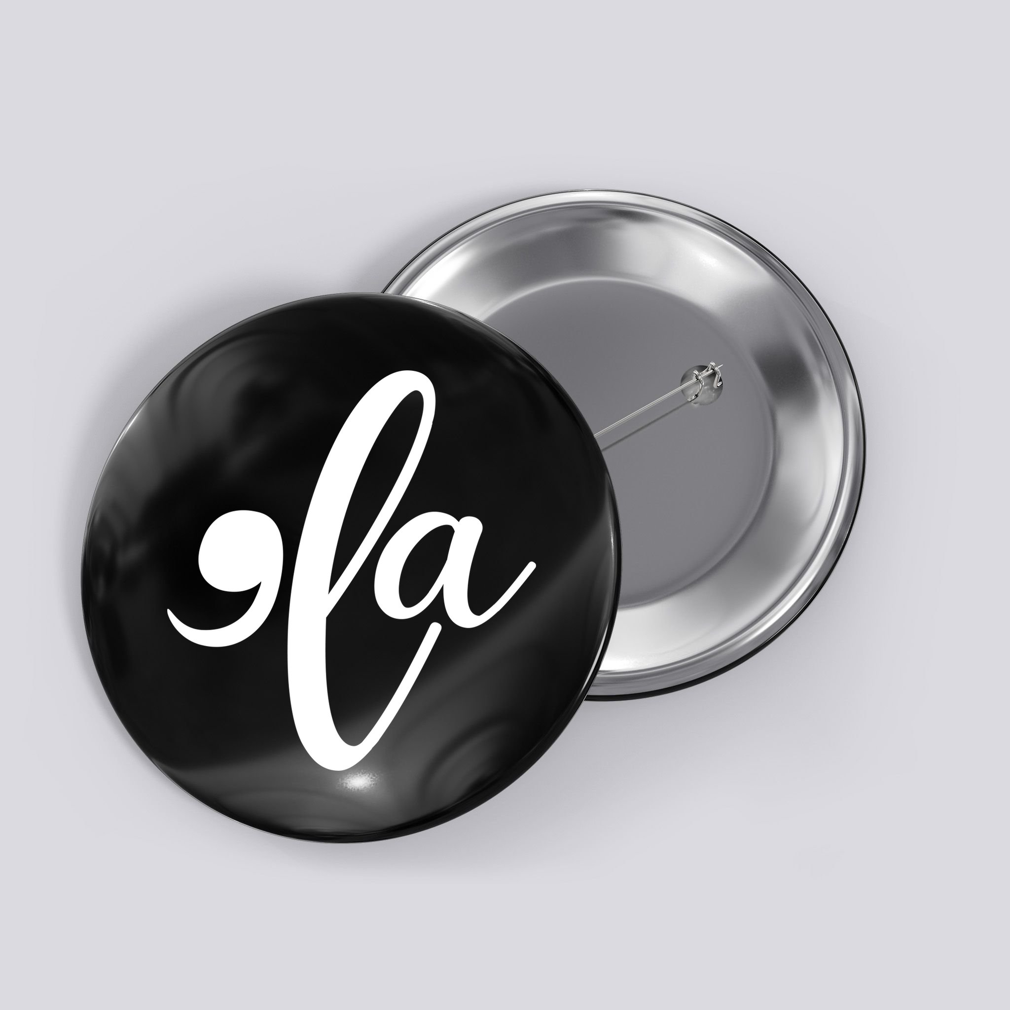 Funny Comma La Kamala Harris Button