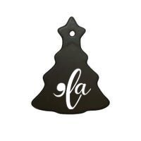 Funny Comma La Kamala Harris Ceramic Tree Ornament