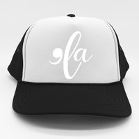 Funny Comma La Kamala Harris Trucker Hat