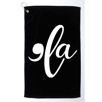 Funny Comma La Kamala Harris Platinum Collection Golf Towel