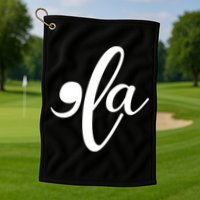 Funny Comma La Kamala Harris Golf Towel