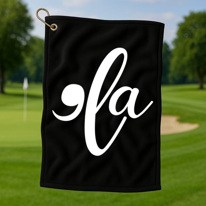 Funny Comma La Kamala Harris Golf Towel