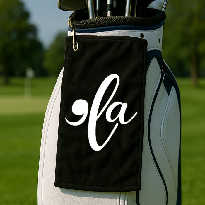 Funny Comma La Kamala Harris Golf Towel