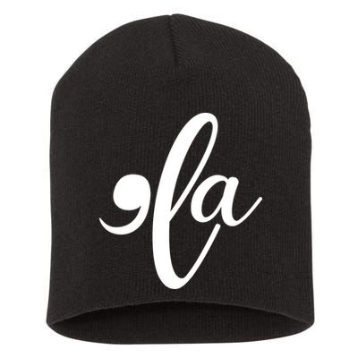 Funny Comma La Kamala Harris Short Acrylic Beanie