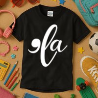 Funny Comma La Kamala Harris Kids T-Shirt