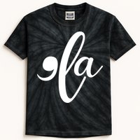 Funny Comma La Kamala Harris Kids Tie-Dye T-Shirt