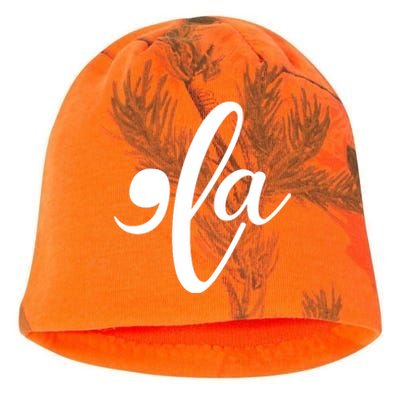 Funny Comma La Kamala Harris Kati - Camo Knit Beanie