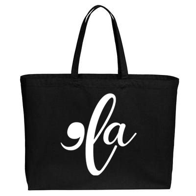 Funny Comma La Kamala Harris Cotton Canvas Jumbo Tote