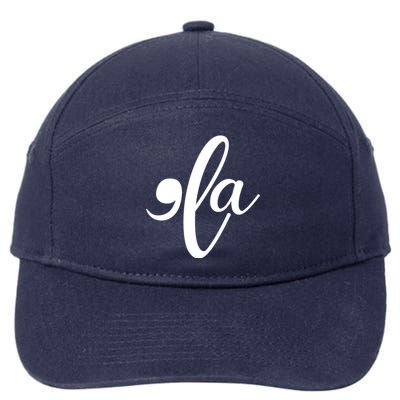 Funny Comma La Kamala Harris 7-Panel Snapback Hat