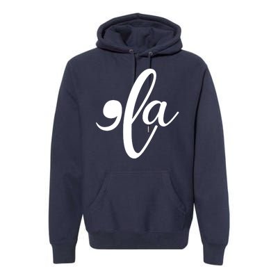 Funny Comma La Kamala Harris Premium Hoodie