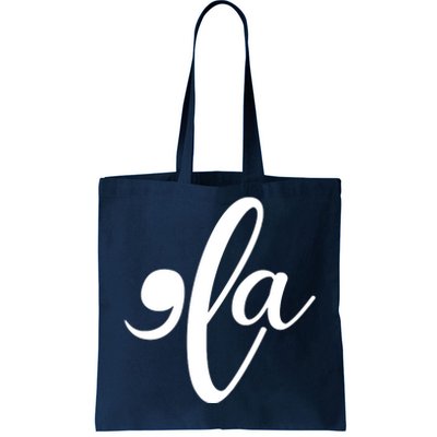 Funny Comma La Kamala Harris Tote Bag