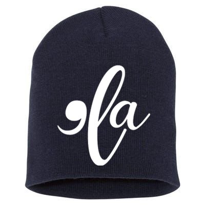 Funny Comma La Kamala Harris Short Acrylic Beanie