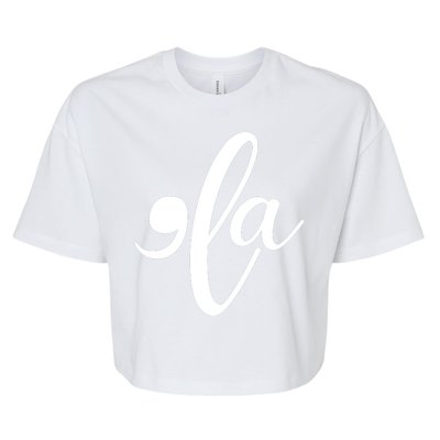 Funny Comma La Kamala Harris Bella+Canvas Jersey Crop Tee