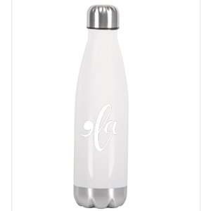 Funny Comma La Kamala Harris Stainless Steel Insulated Water Bottle