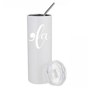 Funny Comma La Kamala Harris Stainless Steel Tumbler