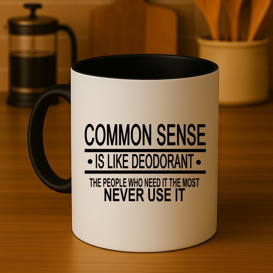 Funny Common Sense Sarcastic Meme Mug