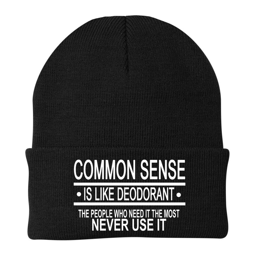 Funny Common Sense Sarcastic Meme Beanie