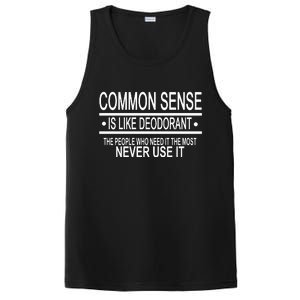 Funny Common Sense Sarcastic Meme PosiCharge Competitor Tank