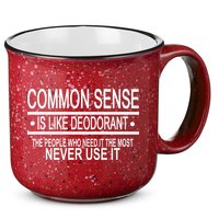 Funny Common Sense Sarcastic Meme 15oz Campfire Ceramic Mug