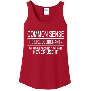 Funny Common Sense Sarcastic Meme Ladies Essential Tank