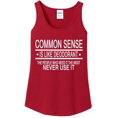 Funny Common Sense Sarcastic Meme Ladies Essential Tank