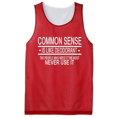 Funny Common Sense Sarcastic Meme Mesh Reversible Basketball Jersey Tank