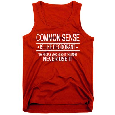 Funny Common Sense Sarcastic Meme Tank Top