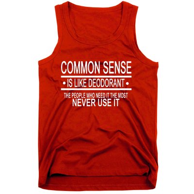 Funny Common Sense Sarcastic Meme Tank Top